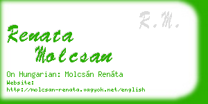renata molcsan business card
