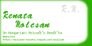 renata molcsan business card